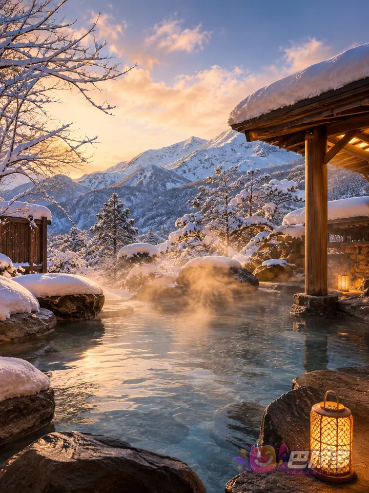 北海道雪山温泉假期