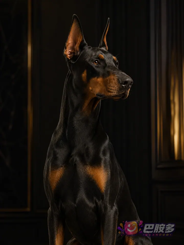 虚拟黑金杜宾犬