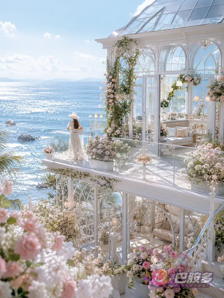海边玻璃花房别墅